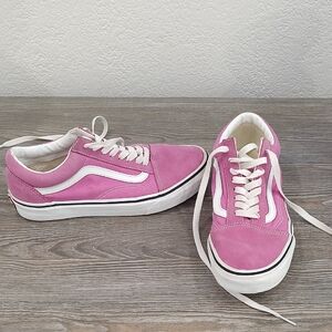Vans Pink and White Athletic Shoes